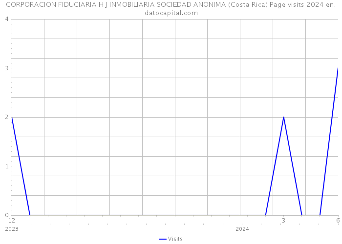 CORPORACION FIDUCIARIA H J INMOBILIARIA SOCIEDAD ANONIMA (Costa Rica) Page visits 2024 