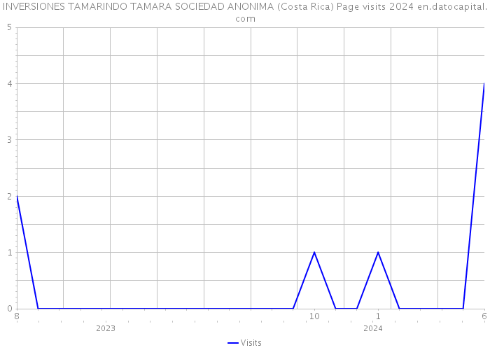 INVERSIONES TAMARINDO TAMARA SOCIEDAD ANONIMA (Costa Rica) Page visits 2024 