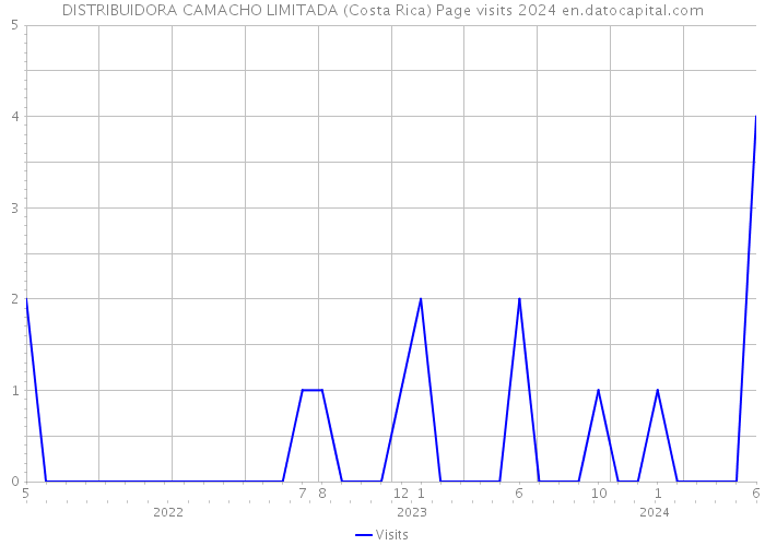 DISTRIBUIDORA CAMACHO LIMITADA (Costa Rica) Page visits 2024 