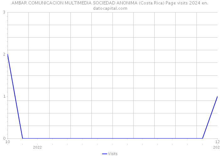 AMBAR COMUNICACION MULTIMEDIA SOCIEDAD ANONIMA (Costa Rica) Page visits 2024 