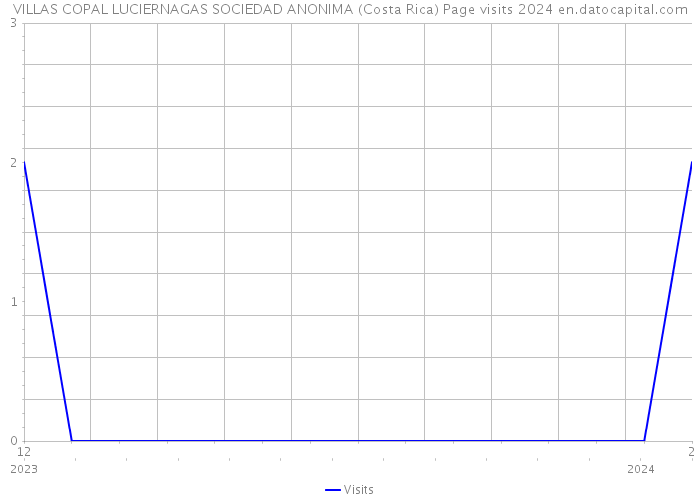 VILLAS COPAL LUCIERNAGAS SOCIEDAD ANONIMA (Costa Rica) Page visits 2024 