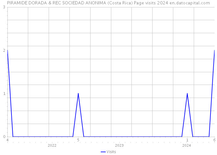 PIRAMIDE DORADA & REC SOCIEDAD ANONIMA (Costa Rica) Page visits 2024 