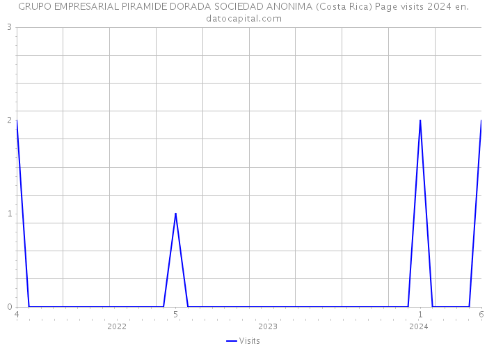 GRUPO EMPRESARIAL PIRAMIDE DORADA SOCIEDAD ANONIMA (Costa Rica) Page visits 2024 