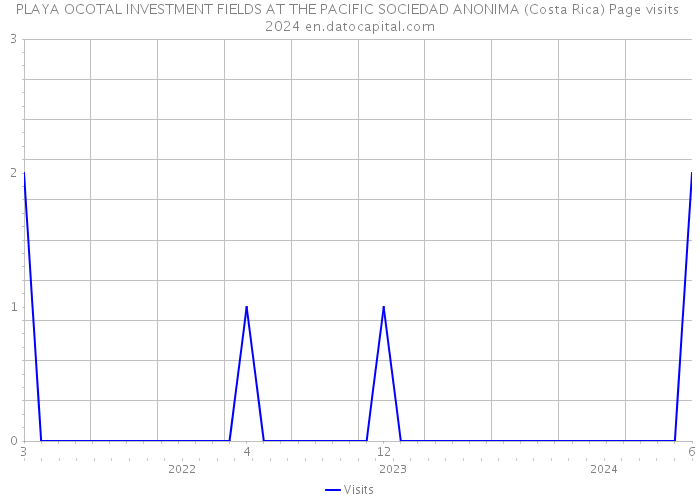 PLAYA OCOTAL INVESTMENT FIELDS AT THE PACIFIC SOCIEDAD ANONIMA (Costa Rica) Page visits 2024 