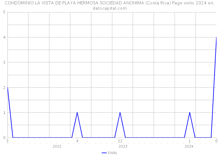 CONDOMINIO LA VISTA DE PLAYA HERMOSA SOCIEDAD ANONIMA (Costa Rica) Page visits 2024 