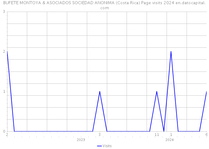 BUFETE MONTOYA & ASOCIADOS SOCIEDAD ANONIMA (Costa Rica) Page visits 2024 