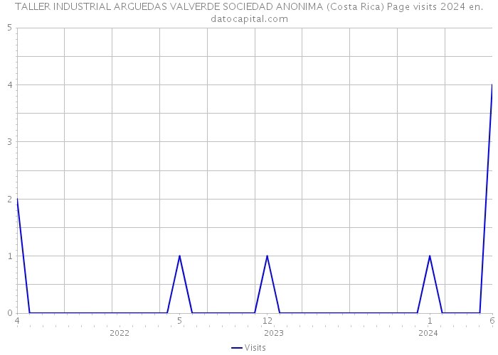 TALLER INDUSTRIAL ARGUEDAS VALVERDE SOCIEDAD ANONIMA (Costa Rica) Page visits 2024 