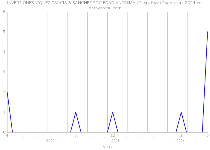 INVERSIONES VIQUEZ GARCIA & SANCHEZ SOCIEDAD ANONIMA (Costa Rica) Page visits 2024 