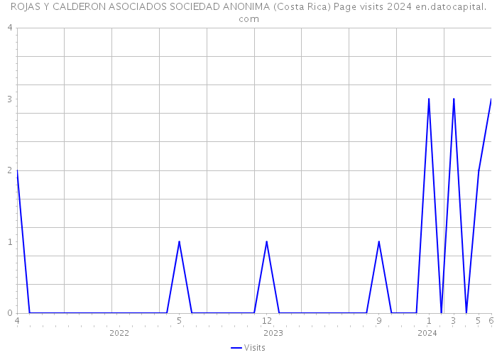 ROJAS Y CALDERON ASOCIADOS SOCIEDAD ANONIMA (Costa Rica) Page visits 2024 