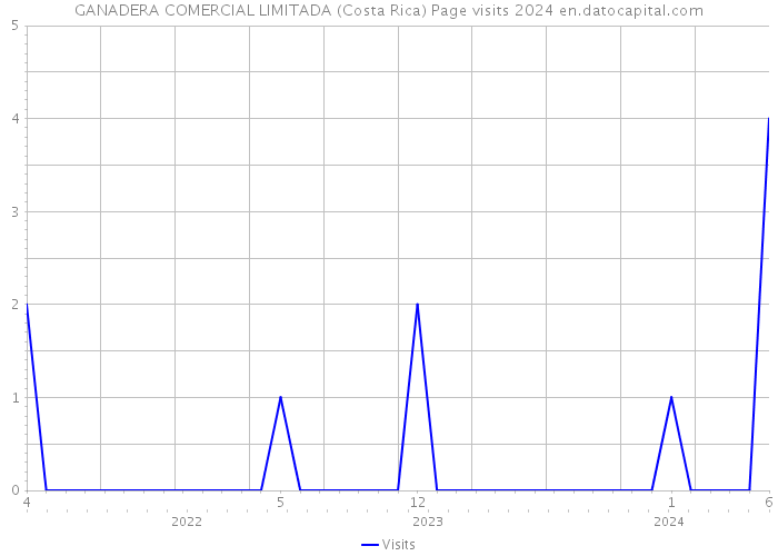 GANADERA COMERCIAL LIMITADA (Costa Rica) Page visits 2024 