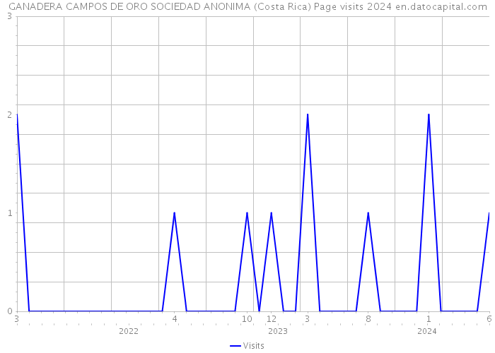 GANADERA CAMPOS DE ORO SOCIEDAD ANONIMA (Costa Rica) Page visits 2024 