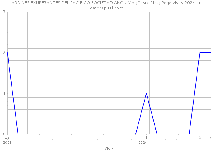 JARDINES EXUBERANTES DEL PACIFICO SOCIEDAD ANONIMA (Costa Rica) Page visits 2024 