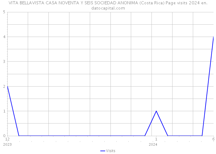 VITA BELLAVISTA CASA NOVENTA Y SEIS SOCIEDAD ANONIMA (Costa Rica) Page visits 2024 