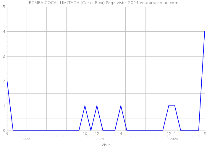 BOMBA COCAL LIMITADA (Costa Rica) Page visits 2024 