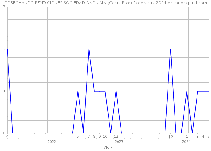 COSECHANDO BENDICIONES SOCIEDAD ANONIMA (Costa Rica) Page visits 2024 