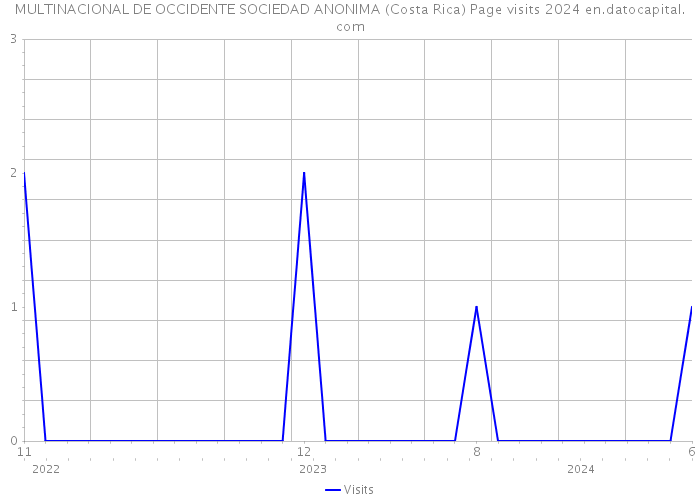 MULTINACIONAL DE OCCIDENTE SOCIEDAD ANONIMA (Costa Rica) Page visits 2024 