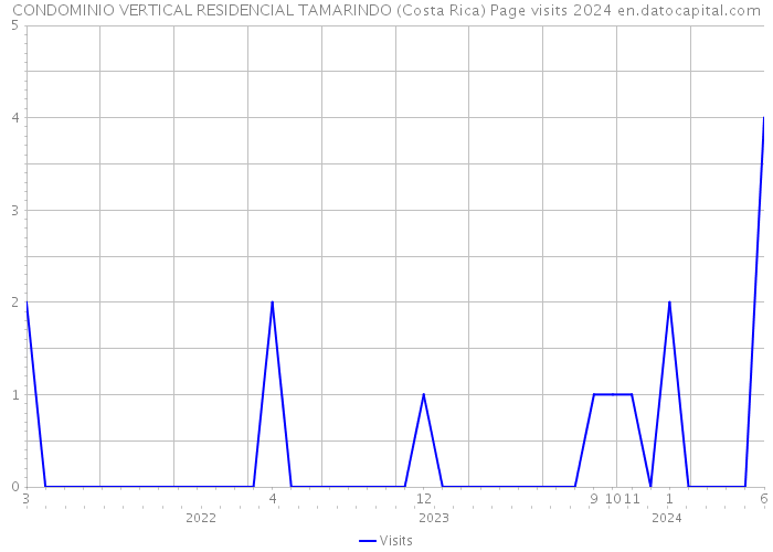 CONDOMINIO VERTICAL RESIDENCIAL TAMARINDO (Costa Rica) Page visits 2024 