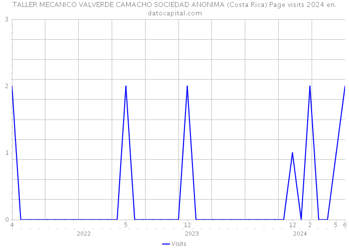TALLER MECANICO VALVERDE CAMACHO SOCIEDAD ANONIMA (Costa Rica) Page visits 2024 