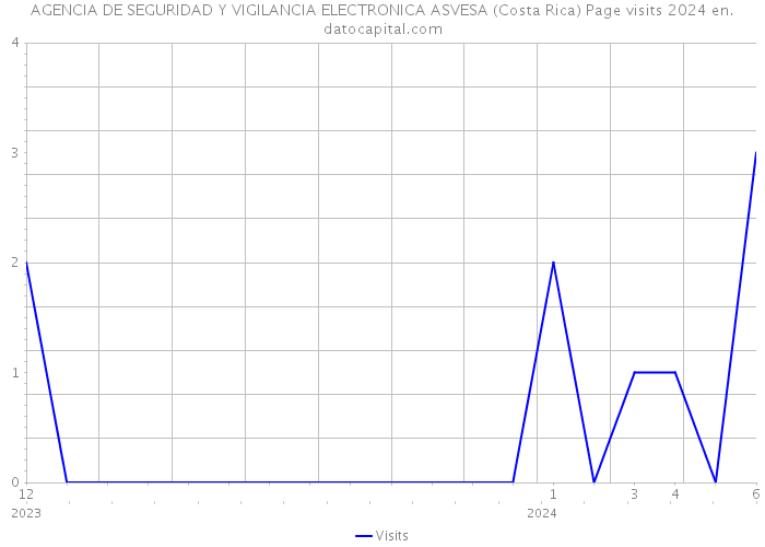 AGENCIA DE SEGURIDAD Y VIGILANCIA ELECTRONICA ASVESA (Costa Rica) Page visits 2024 