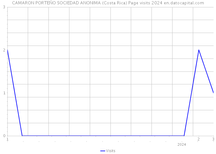 CAMARON PORTEŃO SOCIEDAD ANONIMA (Costa Rica) Page visits 2024 