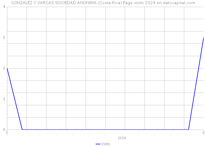 GONZALEZ Y VARGAS SOCIEDAD ANONIMA (Costa Rica) Page visits 2024 