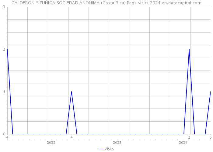 CALDERON Y ZUŃIGA SOCIEDAD ANONIMA (Costa Rica) Page visits 2024 