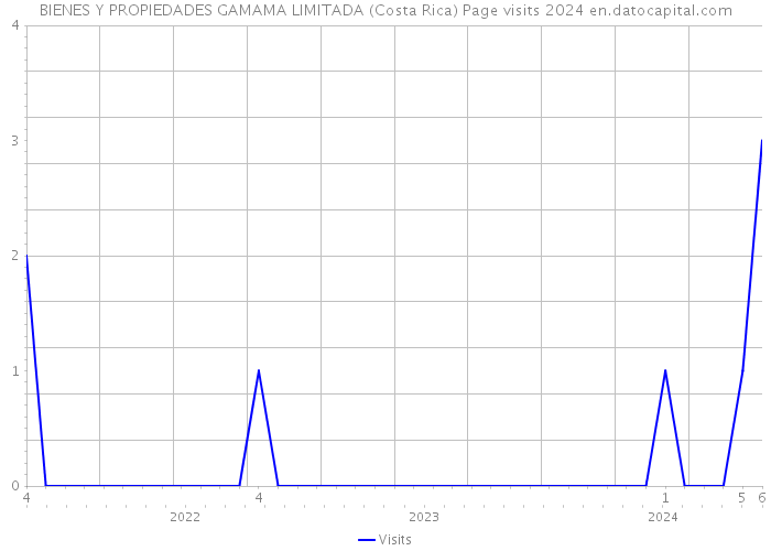 BIENES Y PROPIEDADES GAMAMA LIMITADA (Costa Rica) Page visits 2024 