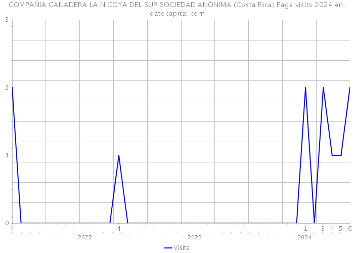 COMPAŃIA GANADERA LA NICOYA DEL SUR SOCIEDAD ANONIMA (Costa Rica) Page visits 2024 