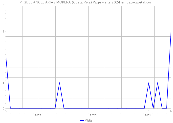 MIGUEL ANGEL ARIAS MORERA (Costa Rica) Page visits 2024 