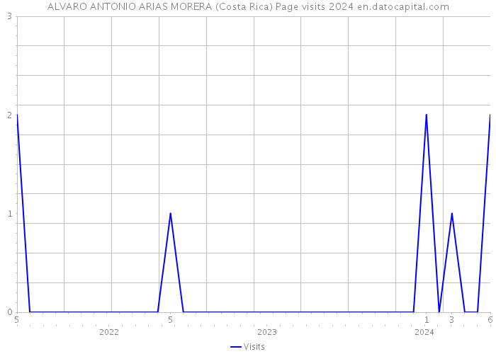 ALVARO ANTONIO ARIAS MORERA (Costa Rica) Page visits 2024 