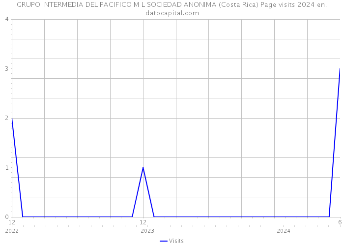 GRUPO INTERMEDIA DEL PACIFICO M L SOCIEDAD ANONIMA (Costa Rica) Page visits 2024 