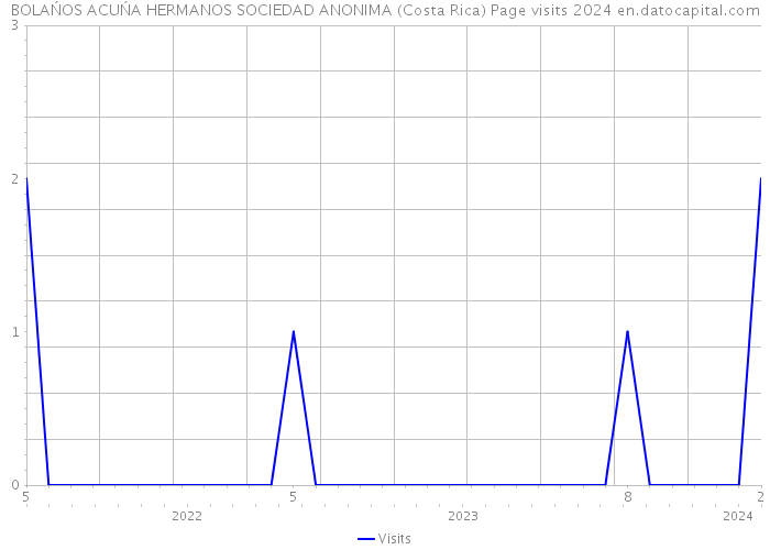 BOLAŃOS ACUŃA HERMANOS SOCIEDAD ANONIMA (Costa Rica) Page visits 2024 