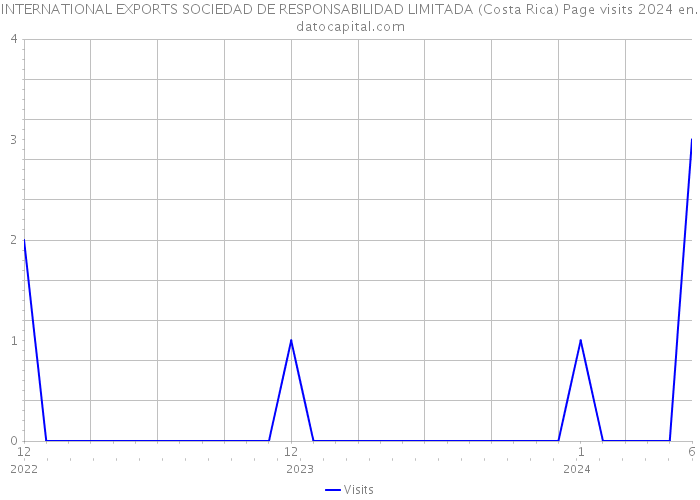 INTERNATIONAL EXPORTS SOCIEDAD DE RESPONSABILIDAD LIMITADA (Costa Rica) Page visits 2024 