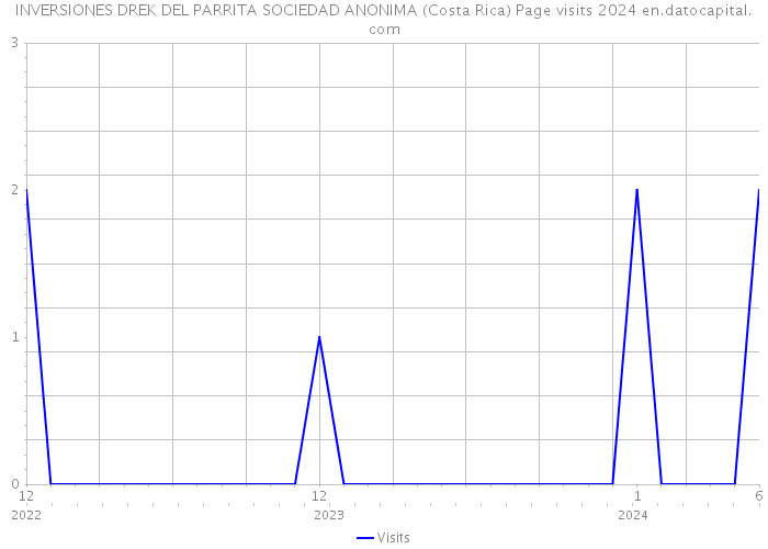 INVERSIONES DREK DEL PARRITA SOCIEDAD ANONIMA (Costa Rica) Page visits 2024 