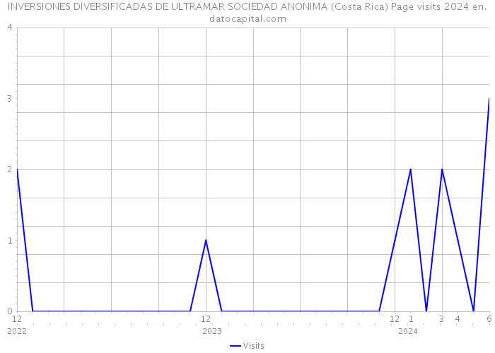 INVERSIONES DIVERSIFICADAS DE ULTRAMAR SOCIEDAD ANONIMA (Costa Rica) Page visits 2024 