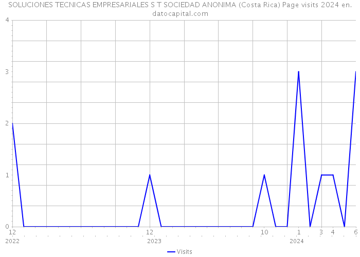 SOLUCIONES TECNICAS EMPRESARIALES S T SOCIEDAD ANONIMA (Costa Rica) Page visits 2024 