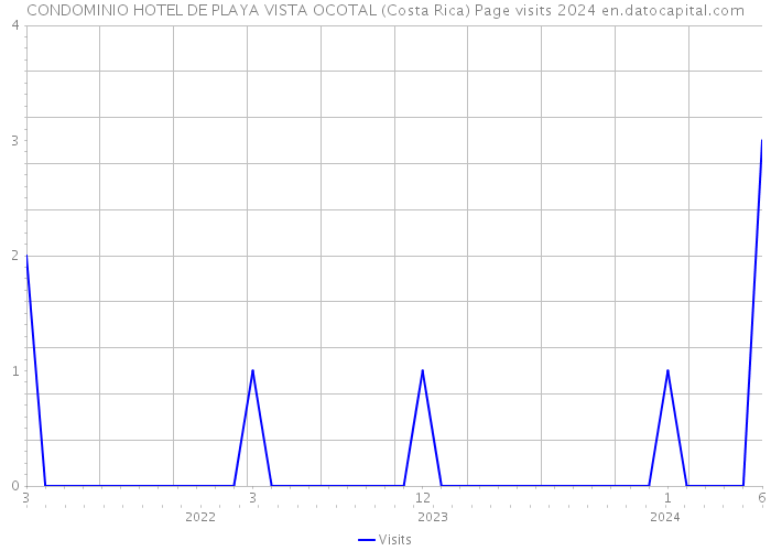 CONDOMINIO HOTEL DE PLAYA VISTA OCOTAL (Costa Rica) Page visits 2024 