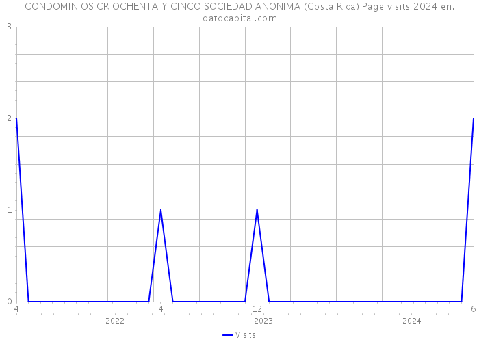 CONDOMINIOS CR OCHENTA Y CINCO SOCIEDAD ANONIMA (Costa Rica) Page visits 2024 