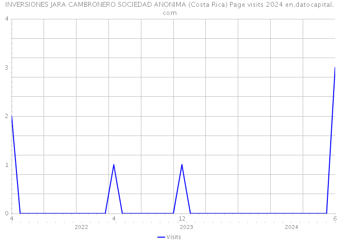 INVERSIONES JARA CAMBRONERO SOCIEDAD ANONIMA (Costa Rica) Page visits 2024 