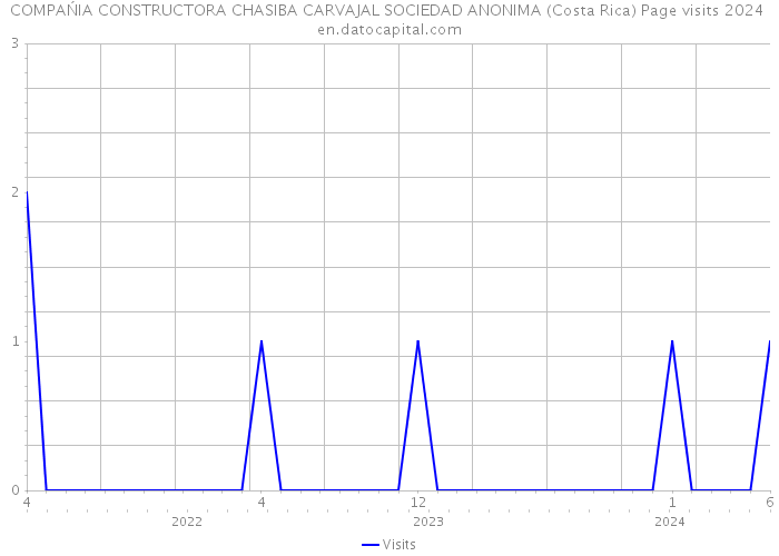 COMPAŃIA CONSTRUCTORA CHASIBA CARVAJAL SOCIEDAD ANONIMA (Costa Rica) Page visits 2024 