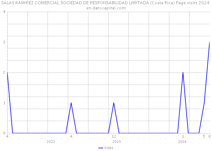 SALAS RAMIREZ COMERCIAL SOCIEDAD DE RESPONSABILIDAD LIMITADA (Costa Rica) Page visits 2024 