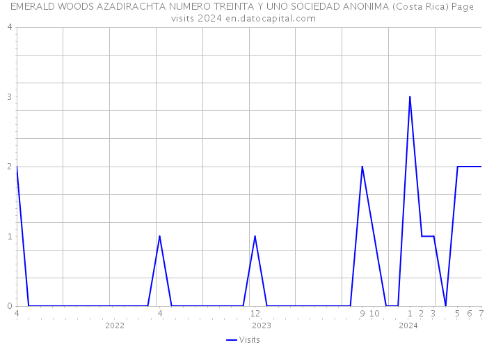 EMERALD WOODS AZADIRACHTA NUMERO TREINTA Y UNO SOCIEDAD ANONIMA (Costa Rica) Page visits 2024 