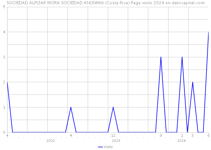 SOCIEDAD ALPIZAR MORA SOCIEDAD ANONIMA (Costa Rica) Page visits 2024 