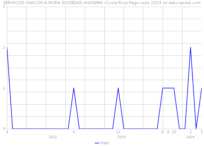 SERVICIOS CHACON & MORA SOCIEDAD ANONIMA (Costa Rica) Page visits 2024 