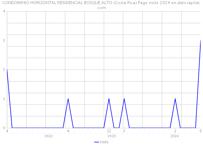 CONDOMINIO HORIZONTAL RESIDENCIAL BOSQUE ALTO (Costa Rica) Page visits 2024 
