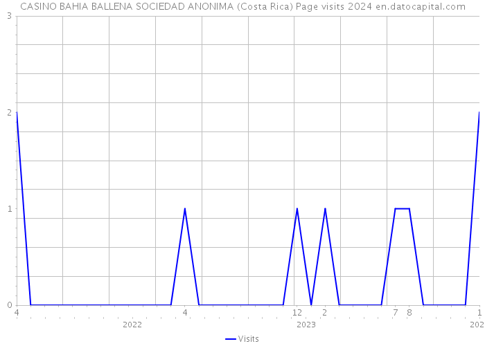 CASINO BAHIA BALLENA SOCIEDAD ANONIMA (Costa Rica) Page visits 2024 