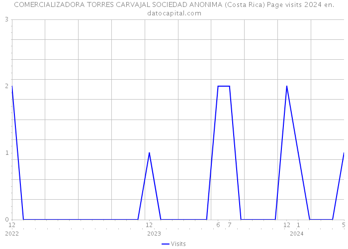 COMERCIALIZADORA TORRES CARVAJAL SOCIEDAD ANONIMA (Costa Rica) Page visits 2024 