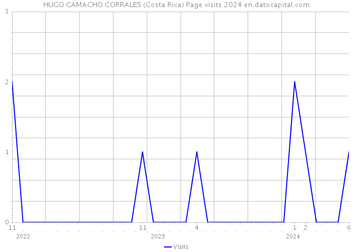 HUGO CAMACHO CORRALES (Costa Rica) Page visits 2024 