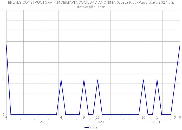 BRENES CONSTRUCTORA INMOBILIARIA SOCIEDAD ANONIMA (Costa Rica) Page visits 2024 
