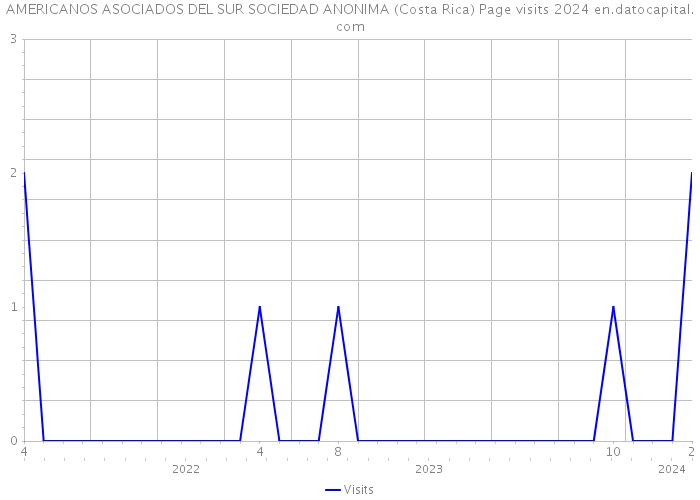 AMERICANOS ASOCIADOS DEL SUR SOCIEDAD ANONIMA (Costa Rica) Page visits 2024 